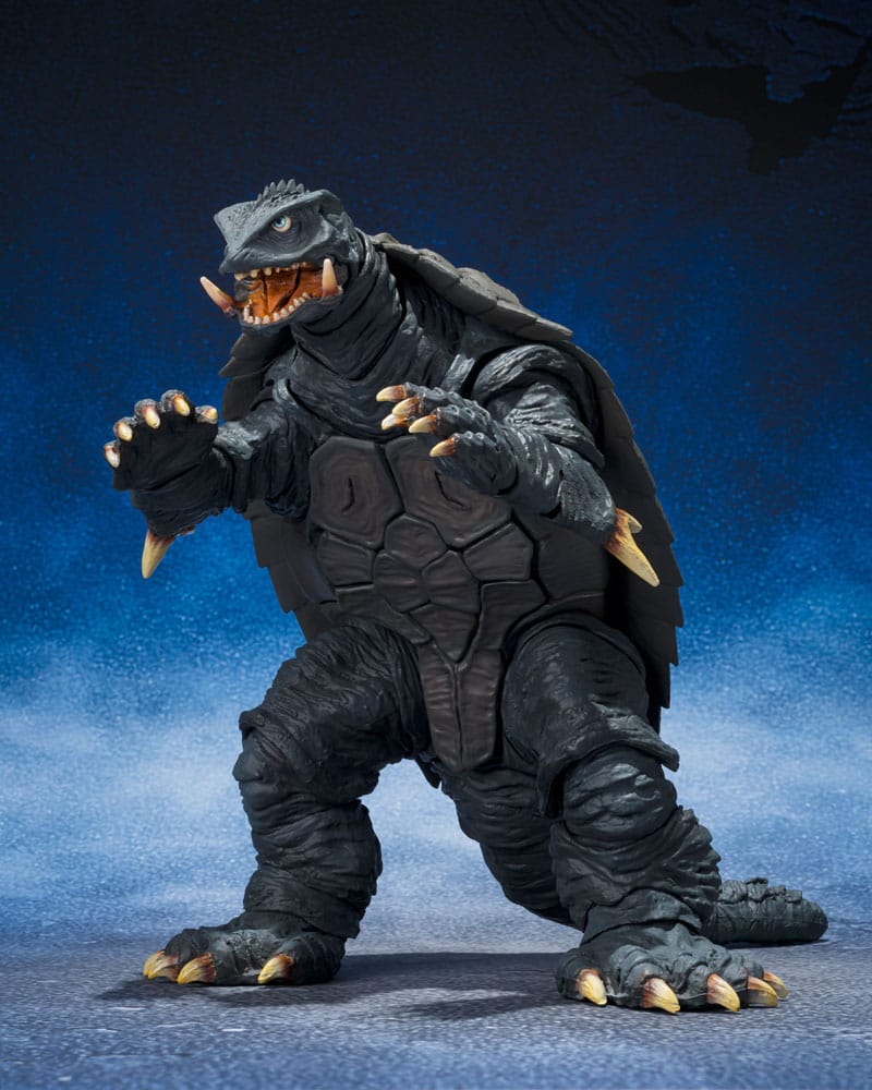 Gamera 1996 S.H. MonsterArts Actionfigur Gamera Sendai Slagskapsel Ver. Bandai Tamashii Nations