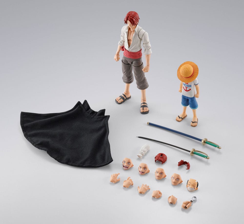 One Piece S.H.Figuarts Action Figure 2-Pack Shanks & Monkey D. Luffy Barndomsversion Bandai Tamashii Nations