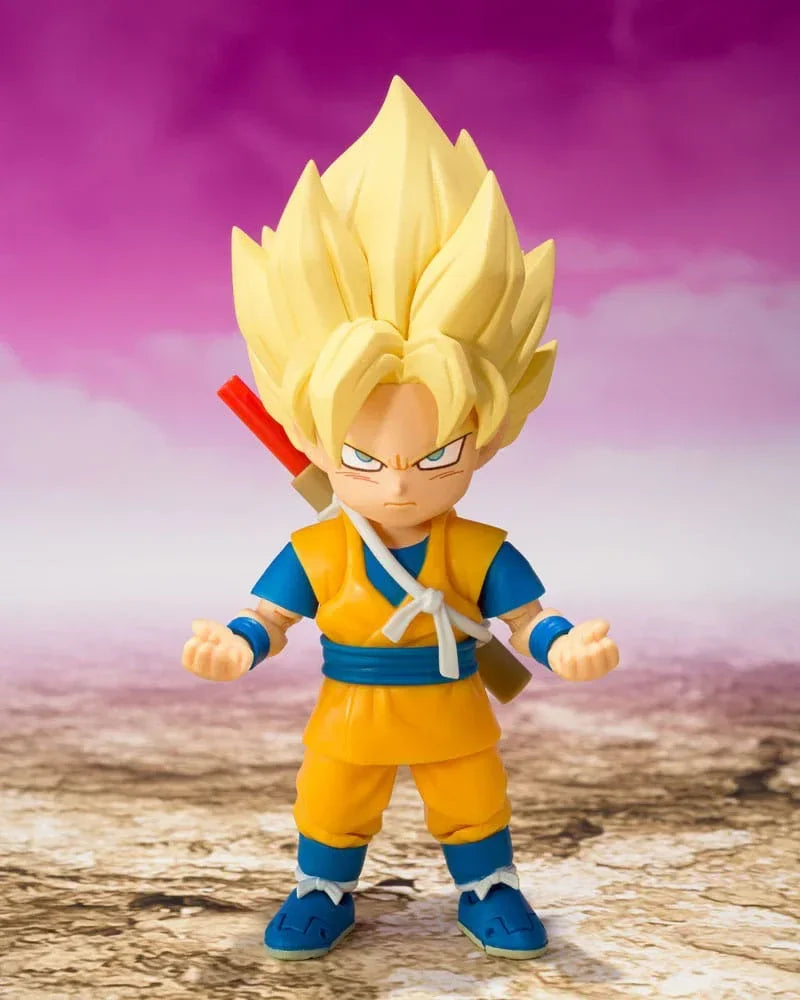 Dragon Ball S.H.Figuarts Action Figur Super Saiyan Son Goku (mini) 8 cm Bandai Tamashii Nations