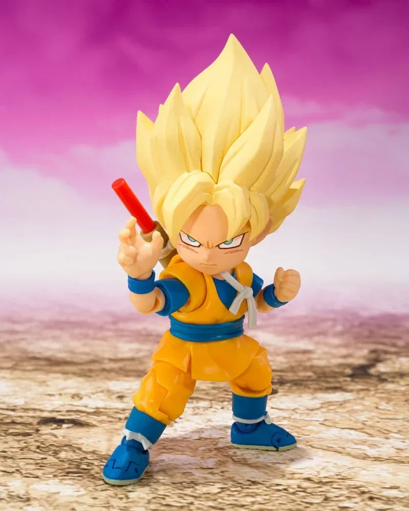 Dragon Ball S.H.Figuarts Action Figur Super Saiyan Son Goku (mini) 8 cm Bandai Tamashii Nations