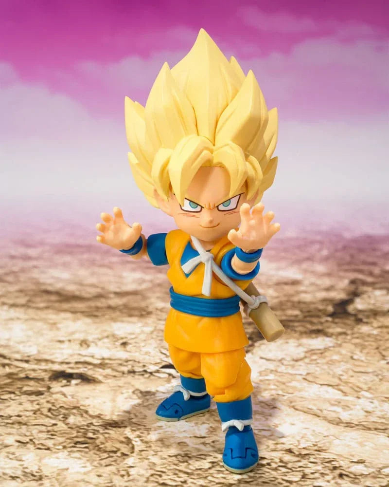 Dragon Ball S.H.Figuarts Action Figur Super Saiyan Son Goku (mini) 8 cm Bandai Tamashii Nations