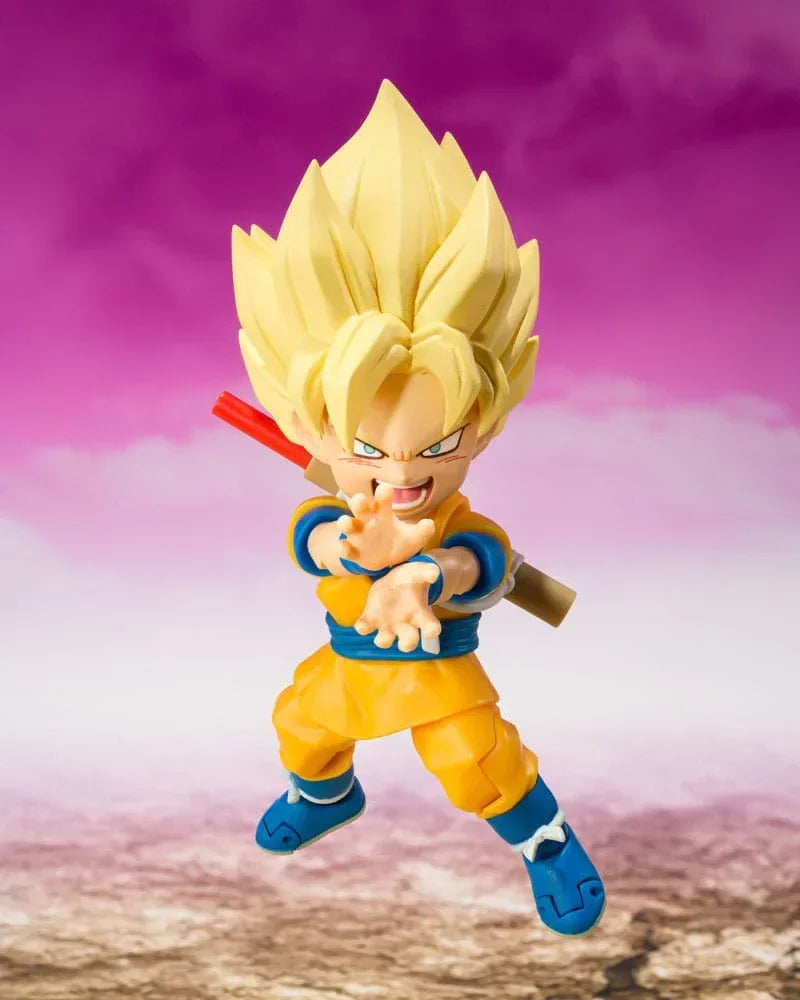 Dragon Ball S.H.Figuarts Action Figur Super Saiyan Son Goku (mini) 8 cm Bandai Tamashii Nations