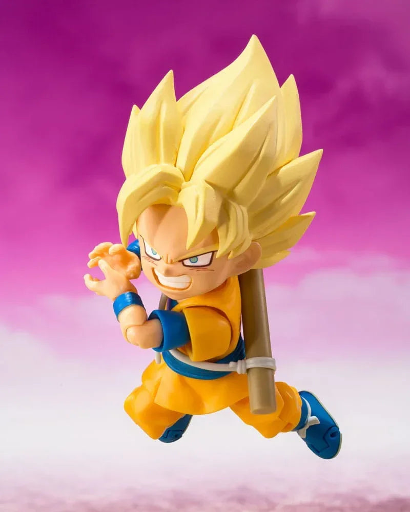 Dragon Ball S.H.Figuarts Action Figur Super Saiyan Son Goku (mini) 8 cm Bandai Tamashii Nations
