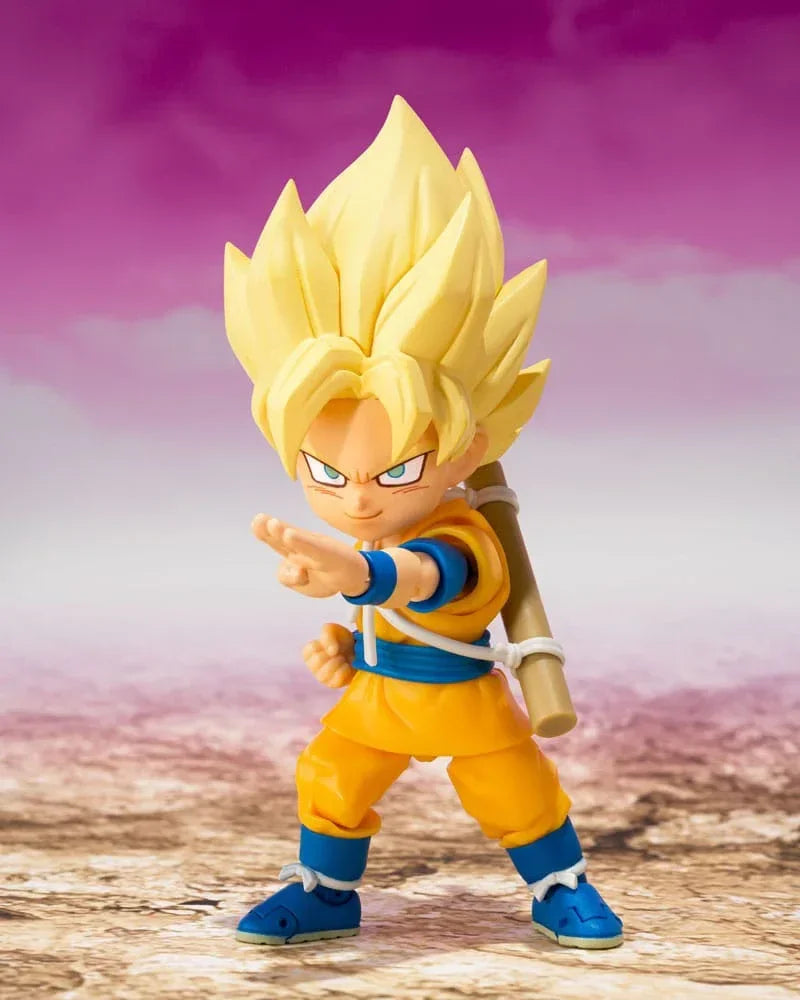 Dragon Ball S.H.Figuarts Action Figur Super Saiyan Son Goku (mini) 8 cm Bandai Tamashii Nations