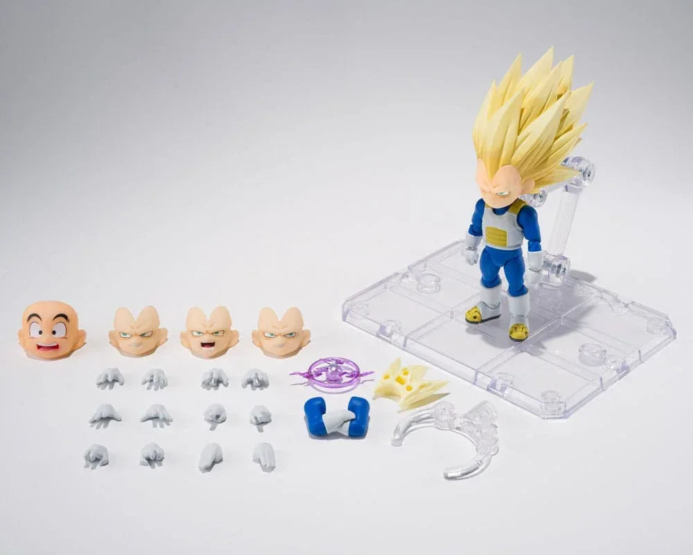 Dragon Ball S.H.Figuarts Action Figur Super Saiyan Level 3 Vegeta (mini) Daima 8 cm Bandai Tamashii Nations