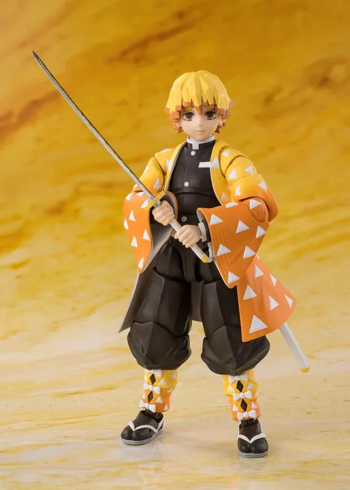 Demon Slayer: Kimetsu no Yaiba S.H.Figuarts Action Figur Zenitsu Agatsuma 14 cm Bandai Tamashii Nations