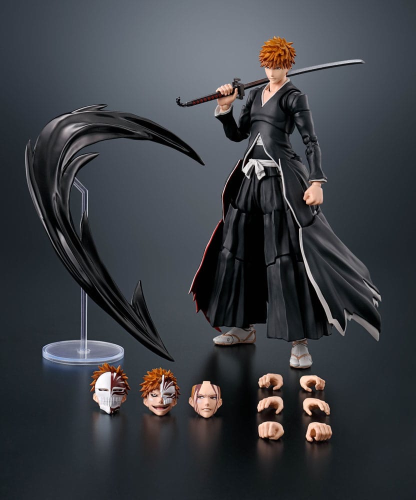 Bleach S.H. Figuarts Action Figur Ichigo Kurosaki Getsugatensho 16 cm Bandai Tamashii Nations