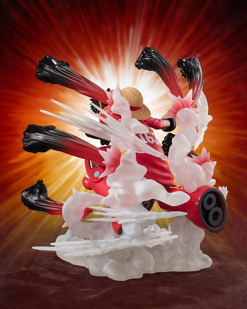 One Piece Figuarts ZERO Extra Battle PVC Statue Monkey D. Luffy -Gum Gum Hawk Gatling- 19 cm Bandai Tamashii Nations