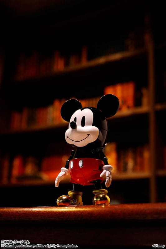 Disney Soul of Chogokin Diecast Action Figur Super Change Mickey Mouse av Kunio Okawara 13 cm Bandai Tamashii Nations