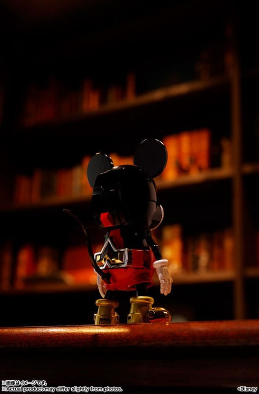 Disney Soul of Chogokin Diecast Action Figur Super Change Mickey Mouse av Kunio Okawara 13 cm Bandai Tamashii Nations