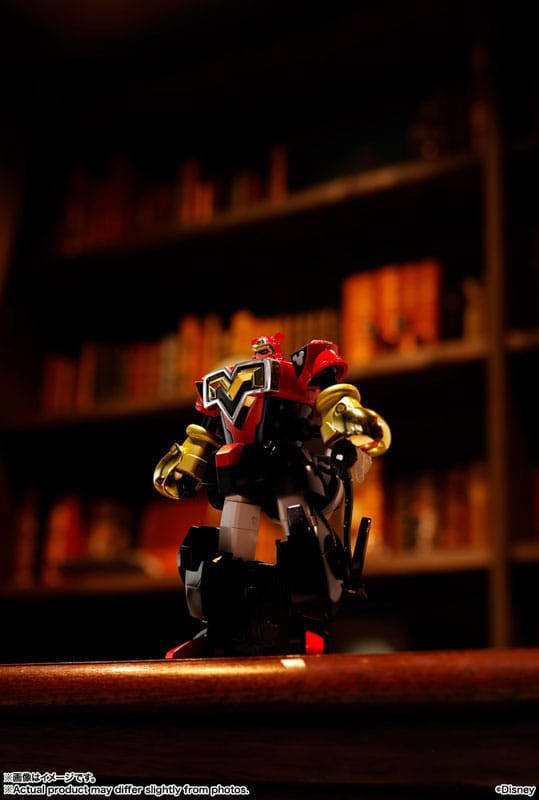 Disney Soul of Chogokin Diecast Action Figur Super Change Mickey Mouse av Kunio Okawara 13 cm Bandai Tamashii Nations