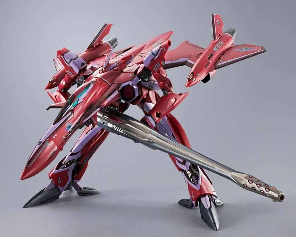 Macross Frontier DX Chogokin Action Figur VF-27 Gamma SP Super Lucifer Valkyrie Brera Sterne - Revival Ver. 25 cm Bandai Tamashii Nations