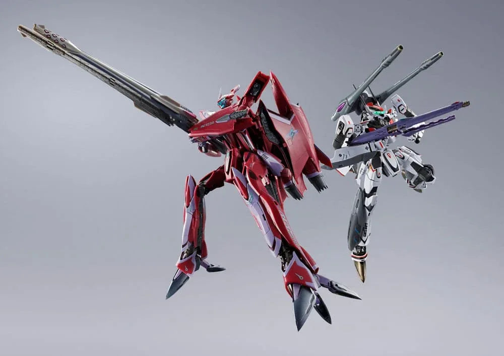 Macross Frontier DX Chogokin Action Figur VF-27 Gamma SP Super Lucifer Valkyrie Brera Sterne - Revival Ver. 25 cm Bandai Tamashii Nations