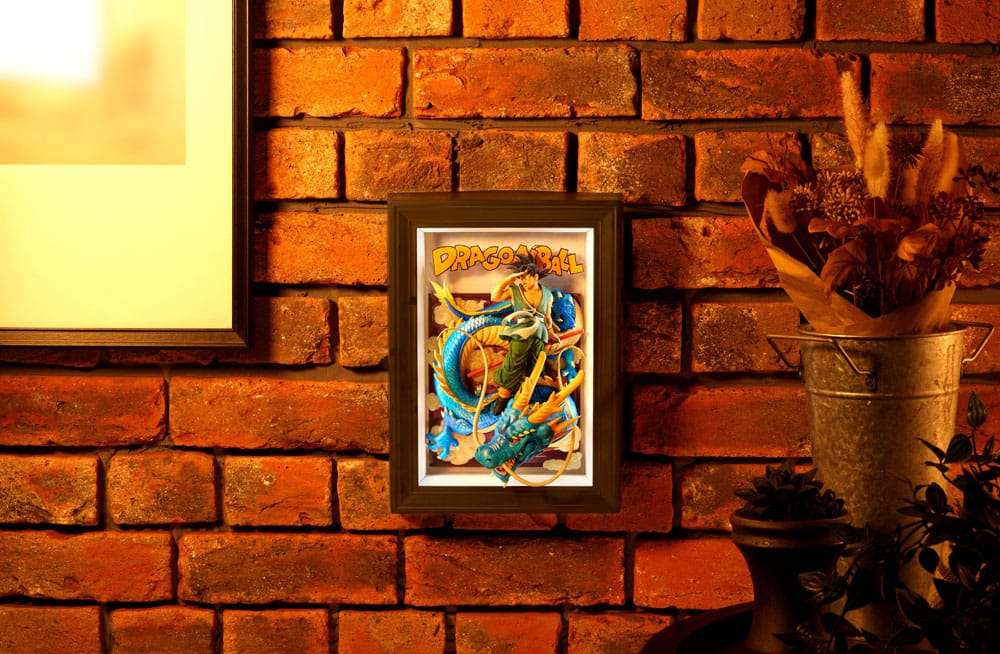 Dragon Ball Z Tamashii Art 3D Relief Picture Son Goku & Dragon 27 cm Bandai Tamashii Nations