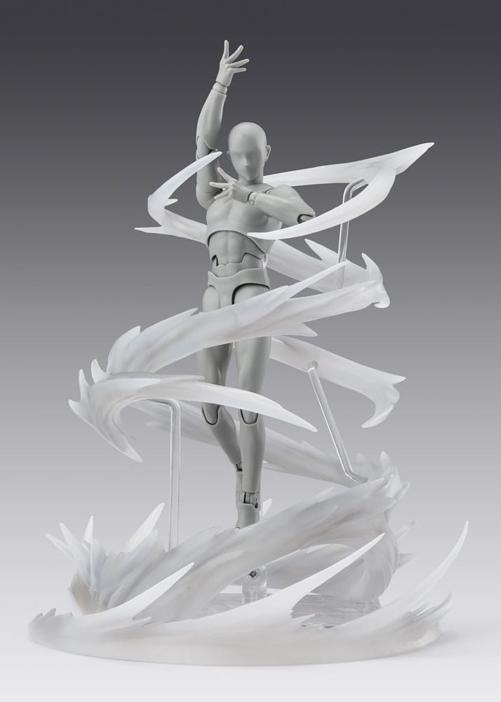 Tamashii Effect Action Figur Tillbehör Vind Vit för S.H.Figuarts Bandai Tamashii Nations
