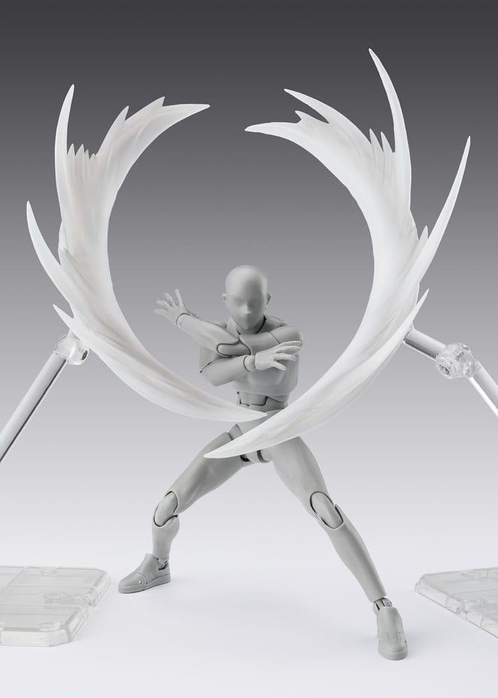 Tamashii Effect Action Figur Tillbehör Vind Vit för S.H.Figuarts Bandai Tamashii Nations