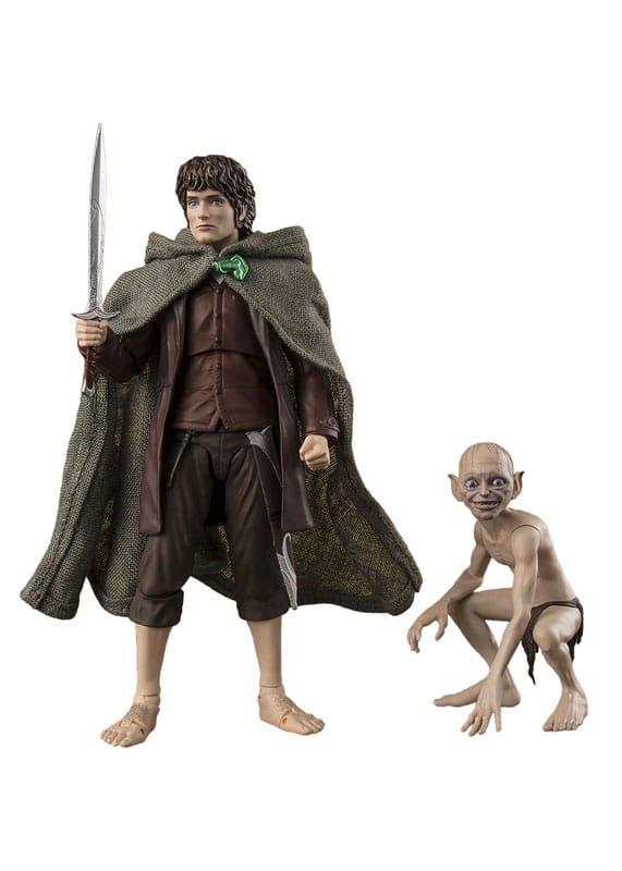 Lord of the Rings S.H. Figuarts Actionfigur Frodo Baggins & Gollum Bandai Tamashii Nations