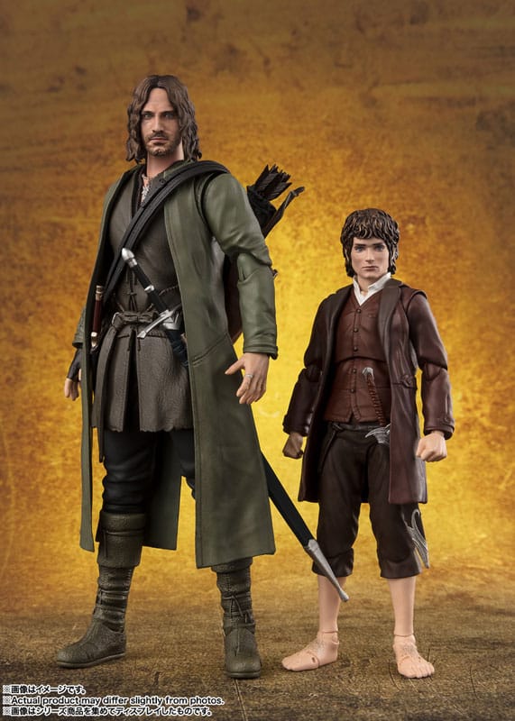 Lord of the Rings S.H. Figuarts Actionfigur Frodo Baggins & Gollum Bandai Tamashii Nations