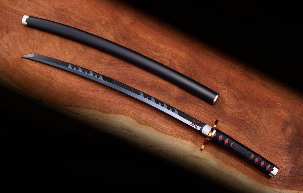 Demon Slayer: Kimetsu no Yaiba Proplica Replica 1/1 Nichirin Svärd (Tanjiro Kamado) Kyojuro Rengoku´s Svärd Guard Ver. 88 cm Bandai Tamashii Nations