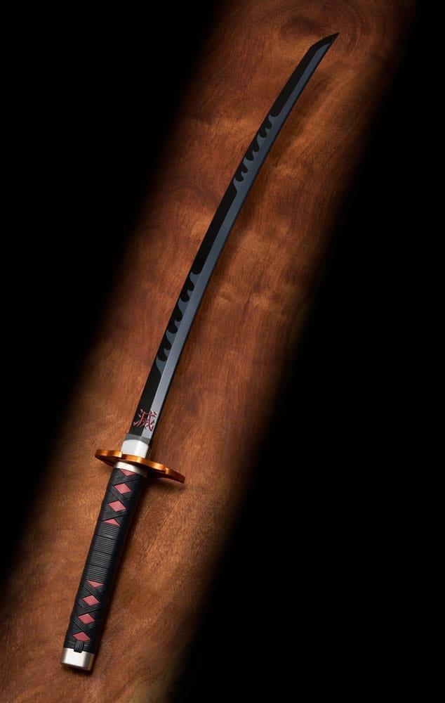 Demon Slayer: Kimetsu no Yaiba Proplica Replica 1/1 Nichirin Svärd (Tanjiro Kamado) Kyojuro Rengoku´s Svärd Guard Ver. 88 cm Bandai Tamashii Nations