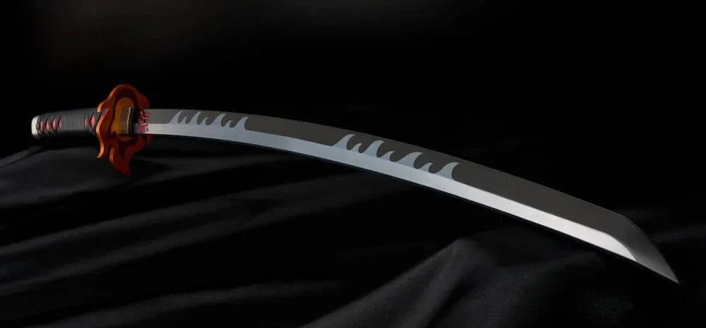 Demon Slayer: Kimetsu no Yaiba Proplica Replica 1/1 Nichirin Svärd (Tanjiro Kamado) Kyojuro Rengoku´s Svärd Guard Ver. 88 cm Bandai Tamashii Nations