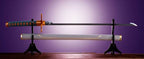 Demon Slayer: Kimetsu no Yaiba Proplica Replica 1/1 Nichirin Sword (Shinobo Kocho) 88 cm Bandai Tamashii Nations