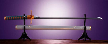 Demon Slayer: Kimetsu no Yaiba Proplica Replica 1/1 Nichirin Sword (Shinobo Kocho) 88 cm Bandai Tamashii Nations