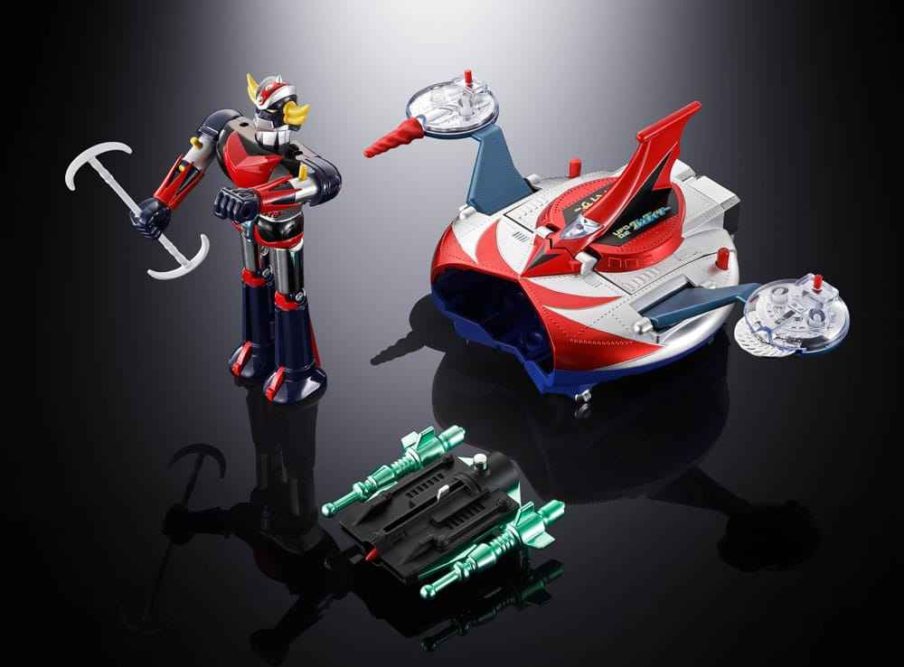 UFO Robo Grendizer Chogokin Actionfigur Deluxe Grendizer & UFO Spazer 14 cm