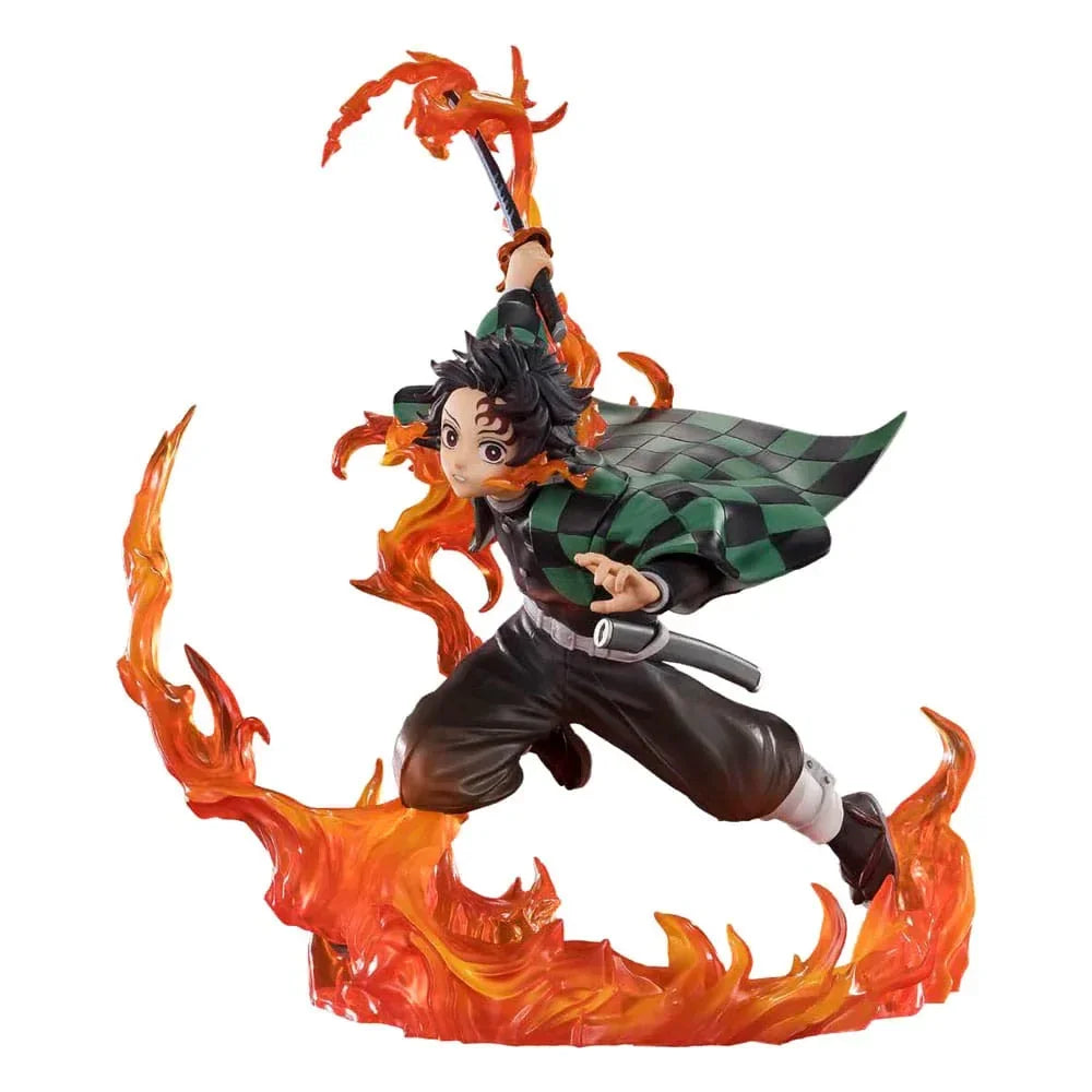 Demon Slayer: Kimetsu no Yaiba FiguartsZERO PVC Figur Kamado Tanjiro (Kyojuro Rengoku's Sword Guard Ver.) 19 cm Bandai Tamashii Nations