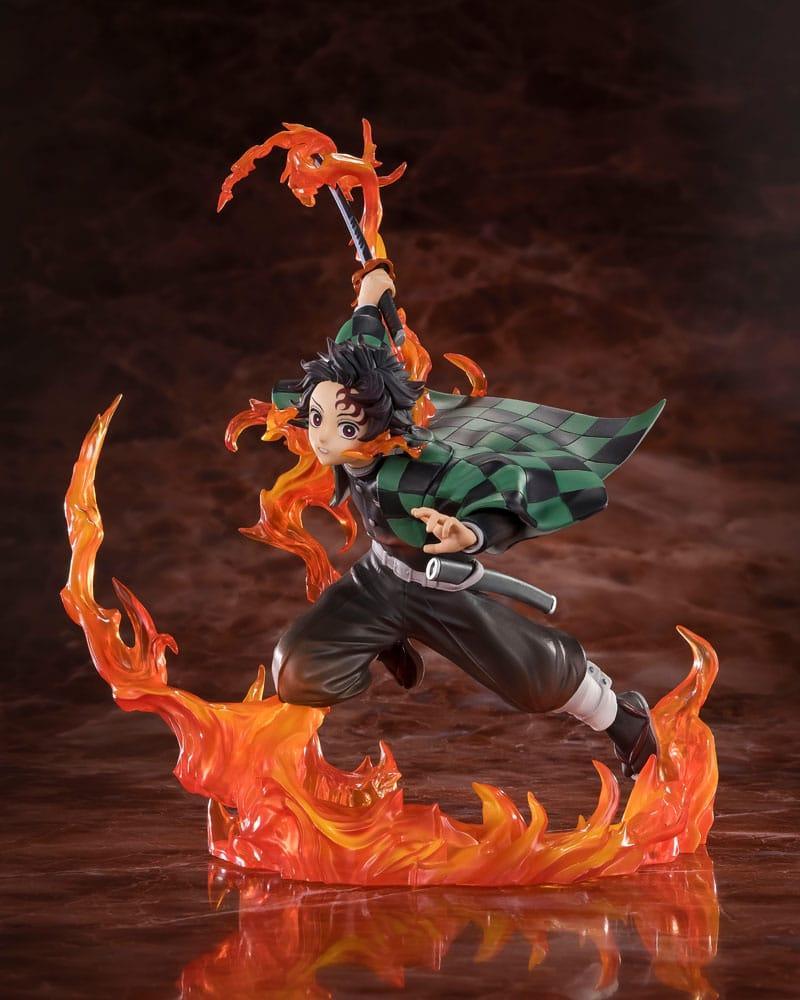 Demon Slayer: Kimetsu no Yaiba FiguartsZERO PVC Figur Kamado Tanjiro (Kyojuro Rengoku's Sword Guard Ver.) 19 cm Bandai Tamashii Nations