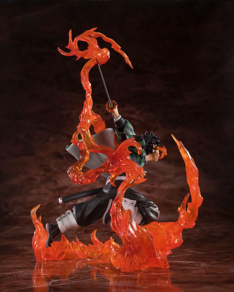 Demon Slayer: Kimetsu no Yaiba FiguartsZERO PVC Figur Kamado Tanjiro (Kyojuro Rengoku's Sword Guard Ver.) 19 cm Bandai Tamashii Nations