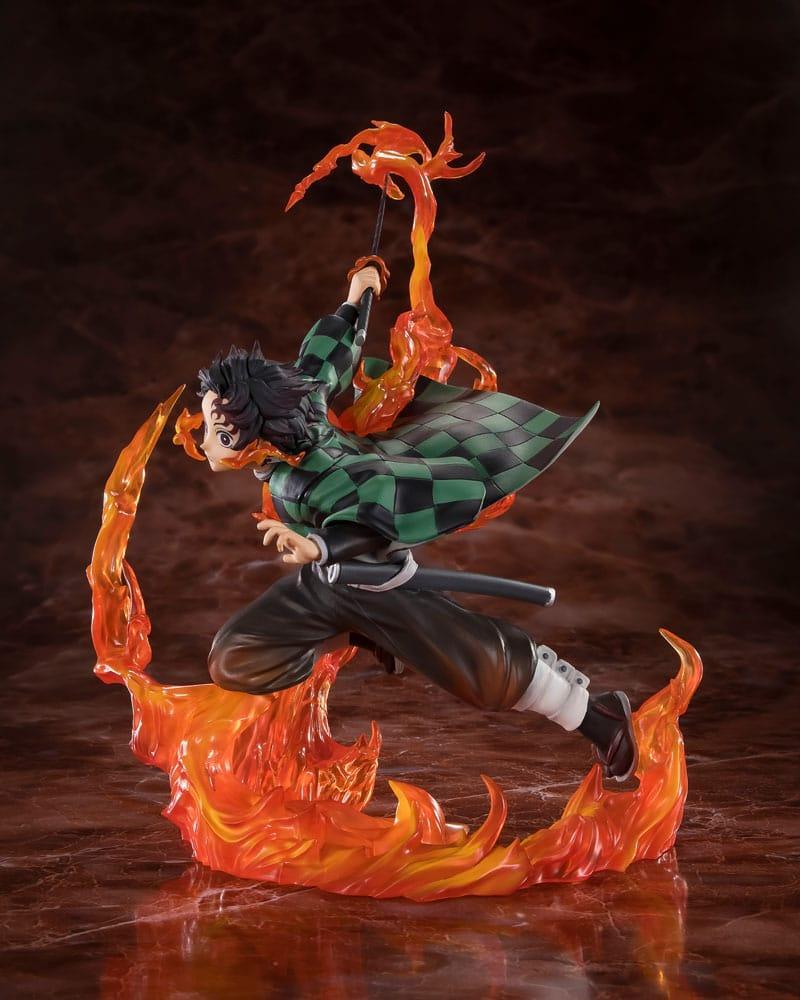 Demon Slayer: Kimetsu no Yaiba FiguartsZERO PVC Figur Kamado Tanjiro (Kyojuro Rengoku's Sword Guard Ver.) 19 cm Bandai Tamashii Nations