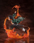 Demon Slayer: Kimetsu no Yaiba FiguartsZERO PVC Figur Kamado Tanjiro (Kyojuro Rengoku's Sword Guard Ver.) 19 cm Bandai Tamashii Nations