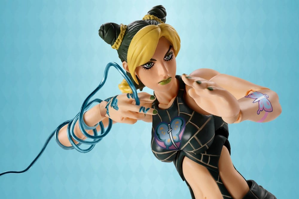 JoJo's Bizarre Adventure S.H.Figuarts Actionfigur Jolyne Cujoh, cirka 16 cm