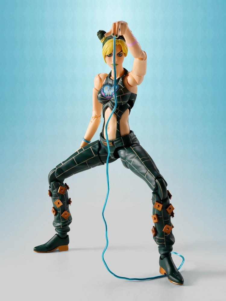 JoJo's Bizarre Adventure S.H.Figuarts Actionfigur Jolyne Cujoh, cirka 16 cm
