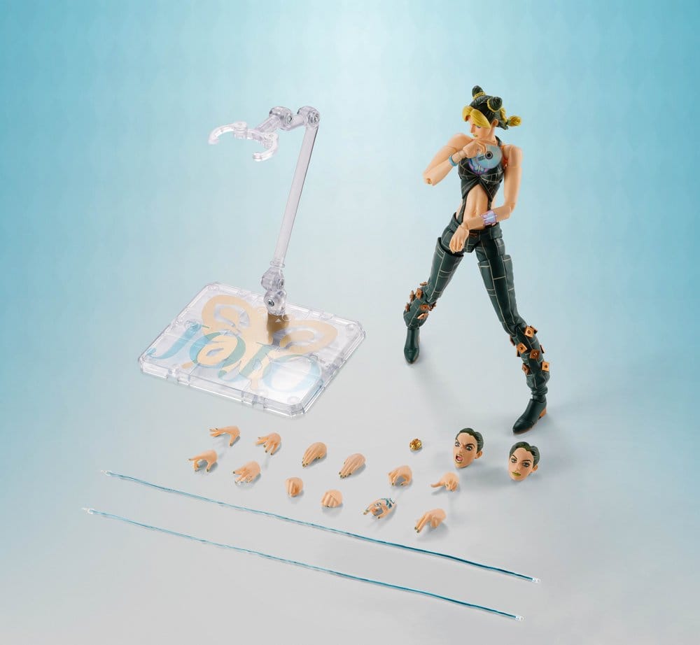 JoJo's Bizarre Adventure S.H.Figuarts Actionfigur Jolyne Cujoh, cirka 16 cm