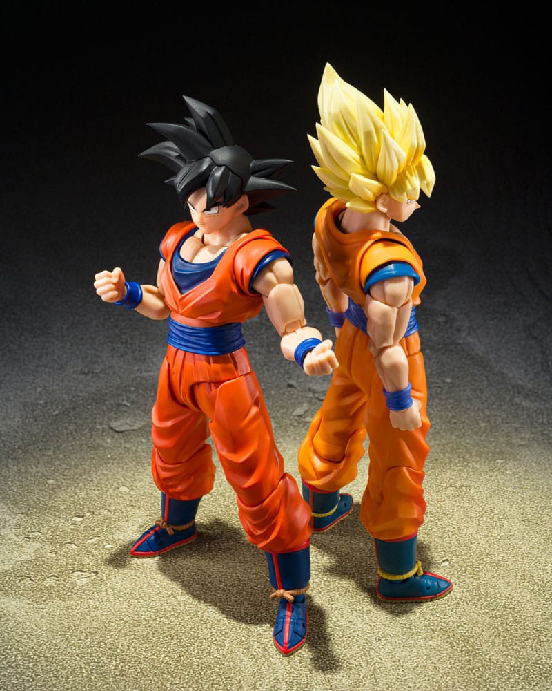 Dragon Ball Z S.H.Figuarts Action Figur Son Goku (Den Godhjärtade Saiyanen) 14 cm Bandai Tamashii Nations