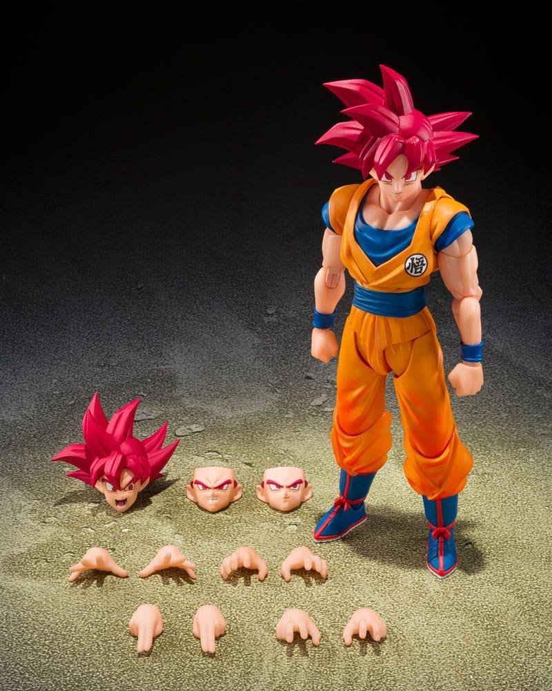 Dragon Ball Super S.H.Figuarts Actionfigur Super Saiyan God Son Goku (Gud Aura) 15 cm Bandai Tamashii Nations