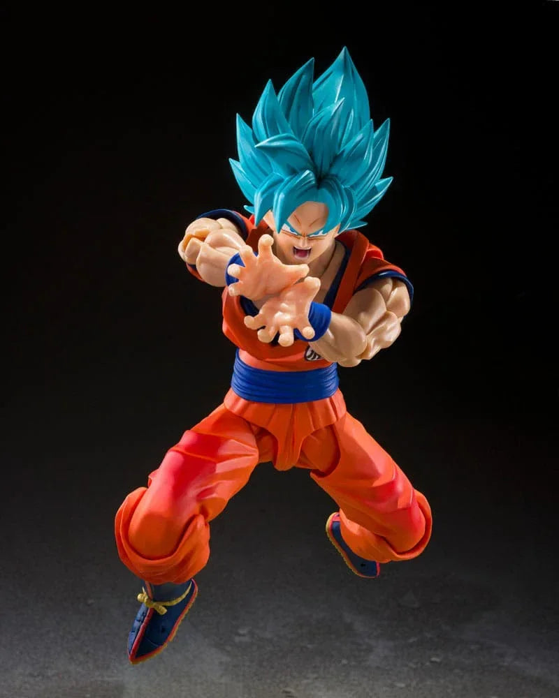 Dragon Ball Super S.H.Figuarts Action Figur Super Saiyan God Super Son Guko (Blå kraft som överträffar gränser) 15 cm Bandai Tamashii Nations
