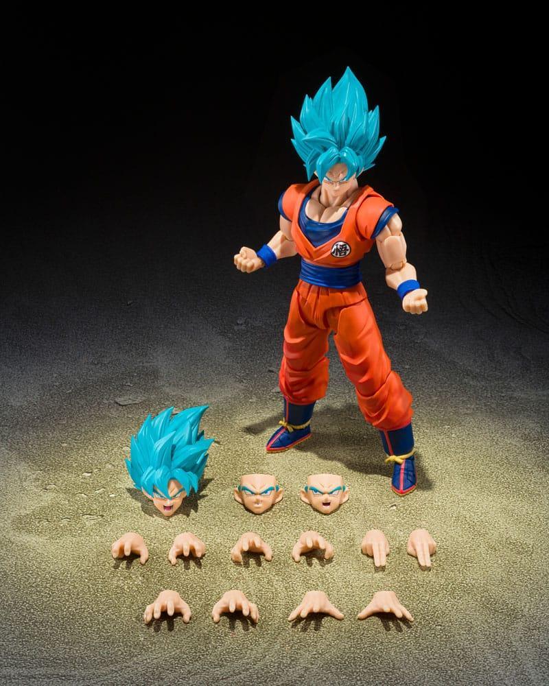 Dragon Ball Super S.H.Figuarts Action Figur Super Saiyan God Super Son Guko (Blå kraft som överträffar gränser) 15 cm Bandai Tamashii Nations
