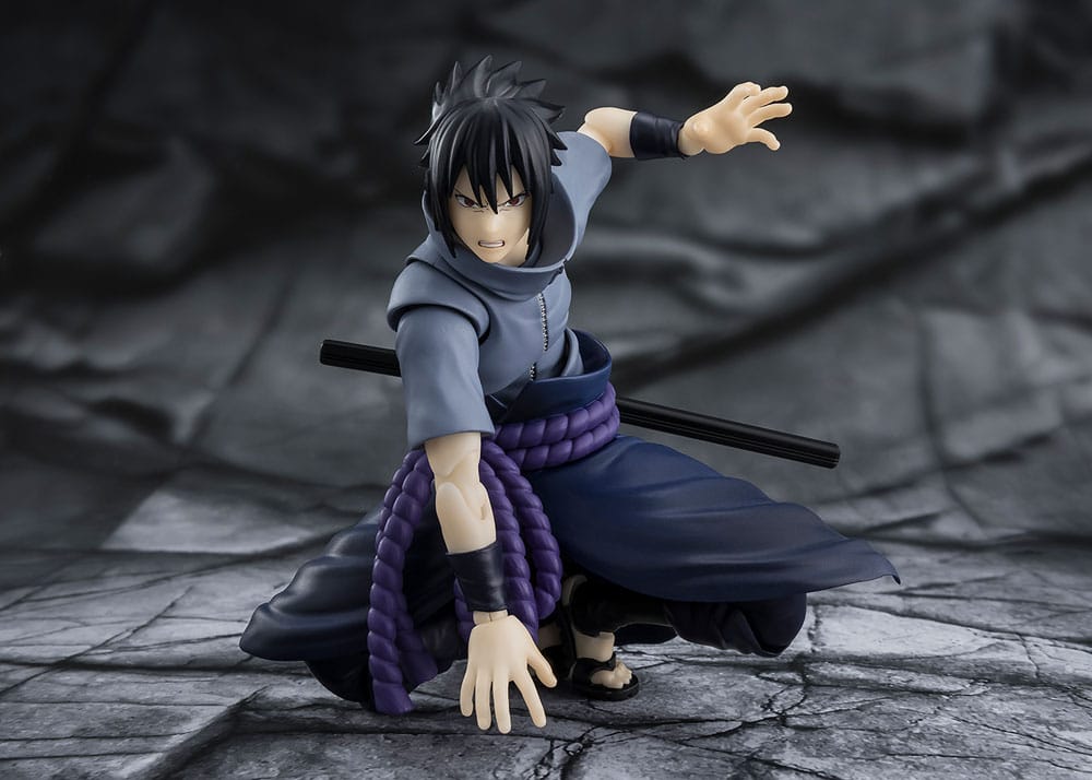 Naruto S.H.Figuarts Action Figur Sasuke Uchiha Ensam Shinobi 15 cm Bandai Tamashii Nations