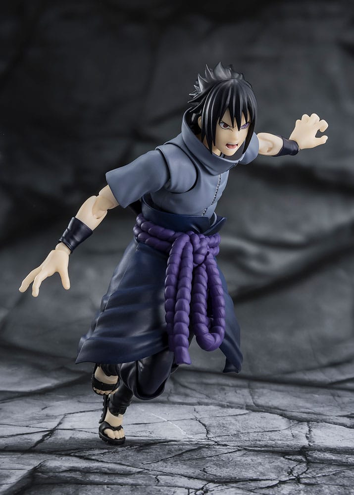 Naruto S.H.Figuarts Action Figur Sasuke Uchiha Ensam Shinobi 15 cm Bandai Tamashii Nations