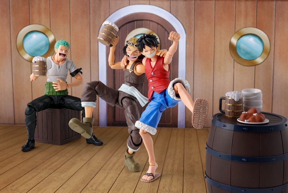 One Piece S.H. Figuarts Tillbehörsset - Straw Hat Crew Party Set Bandai Tamashii Nations