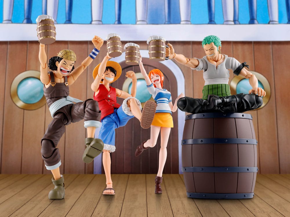 One Piece S.H. Figuarts Tillbehörsset - Straw Hat Crew Party Set Bandai Tamashii Nations