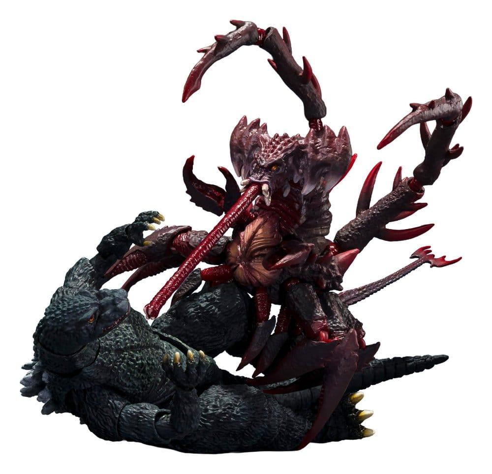 Godzilla vs. Destroyah S.H.MonsterArts Action Figur Godzilla Jr & Destoroyah Evolution Set Bandai Tamashii Nations