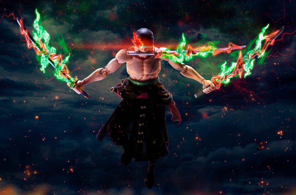 One Piece S.H.Figuarts Action Figur Roronoa Zoro The King of Hell 15 cm Bandai Tamashii Nations