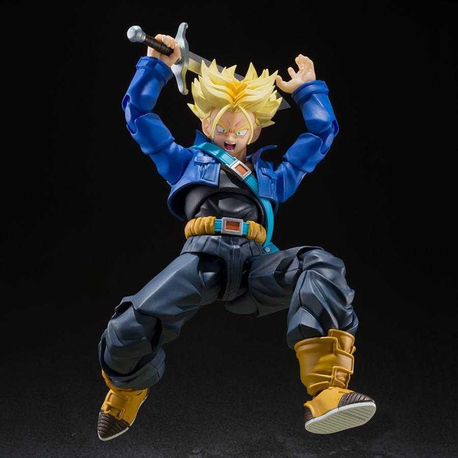 Dragon Ball Z S.H. Figuarts Action Figur Super Saiyan Trunks - Kille från Framtiden (Reissue) 14 cm Bandai Tamashii Nations