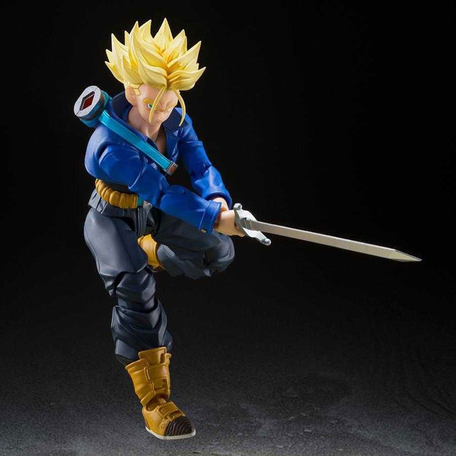 Dragon Ball Z S.H. Figuarts Action Figur Super Saiyan Trunks - Kille från Framtiden (Reissue) 14 cm Bandai Tamashii Nations