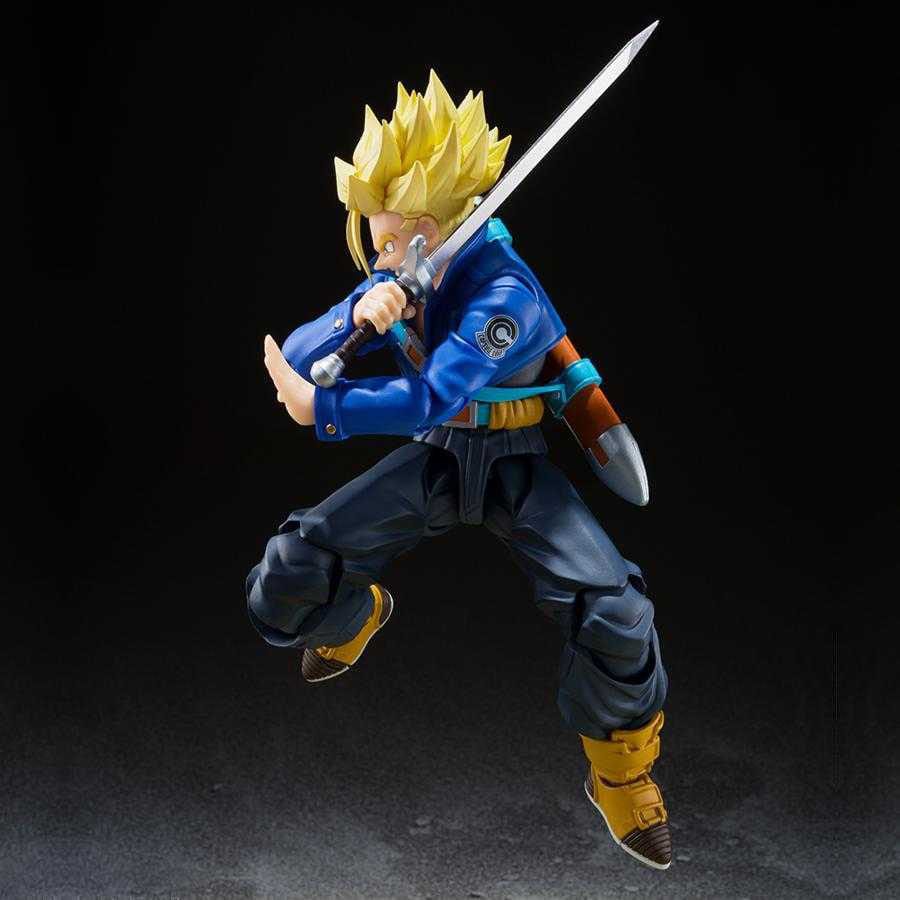 Dragon Ball Z S.H. Figuarts Action Figur Super Saiyan Trunks - Kille från Framtiden (Reissue) 14 cm Bandai Tamashii Nations