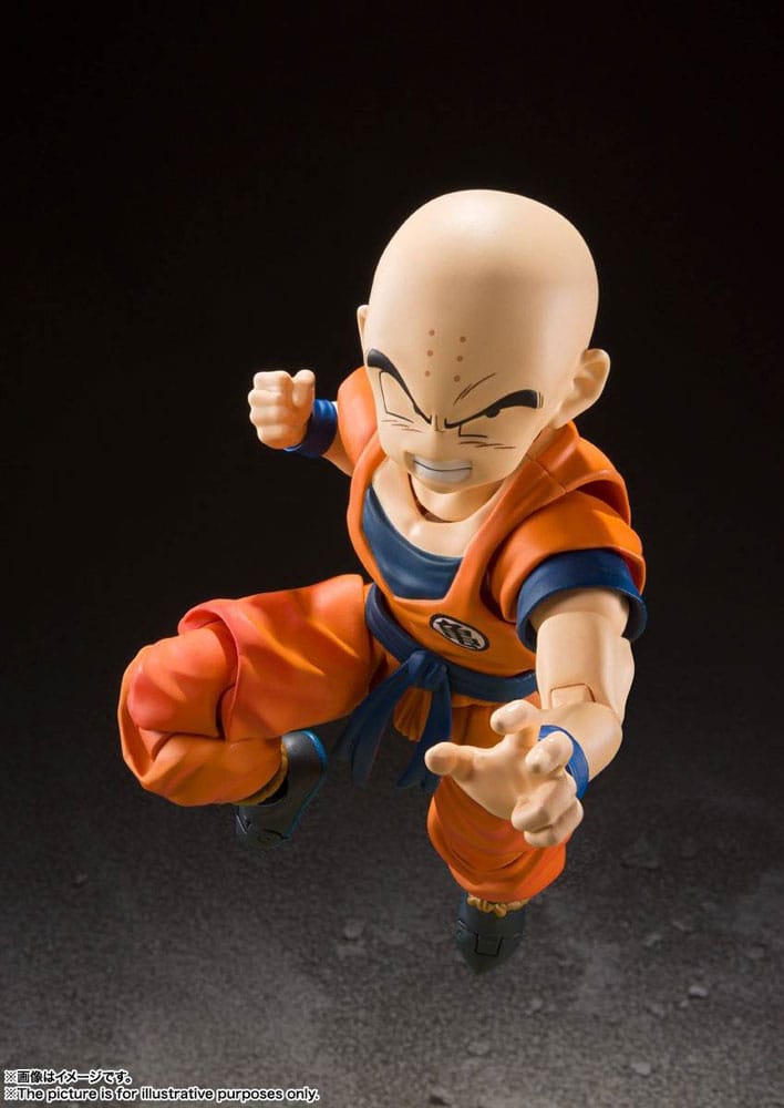 Dragon Ball Z S.H. Figuarts Actionfigur Krillin - Jordens Starkaste Man (Reissue) 12 cm Bandai Tamashii Nations